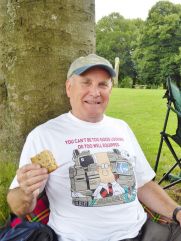 2015 Picnic.  President enjoys his lunch